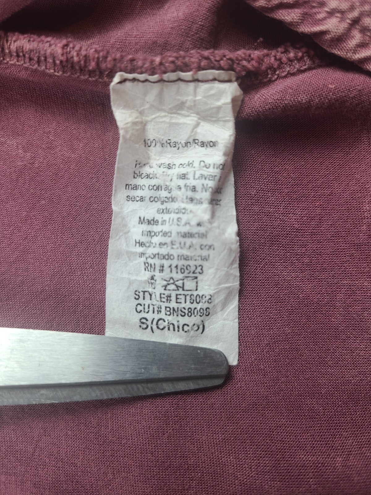 Easel Anthropologie Top Womens Small Pink Ruffle … - image 7