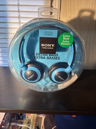 Sony MDR-XB200 Headband Headphones Light Blue - Picture 2 of 4