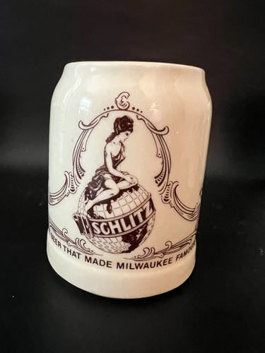 4 Schlitz Beer Steins/Mugs, Beer that made Milwaukee Famous, Vintage - Picture 6 of 6