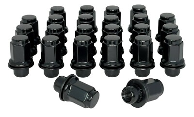 (24) BLACK TOYOTA 4RUNNER TACOMA CRUISER OE STYLE FACTORY MAG LUG NUT M12x1.5