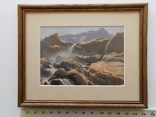 Ogden Pleissner GLACIER COUNTRY, WYOMING 1932 11x14 framed 4.5 532