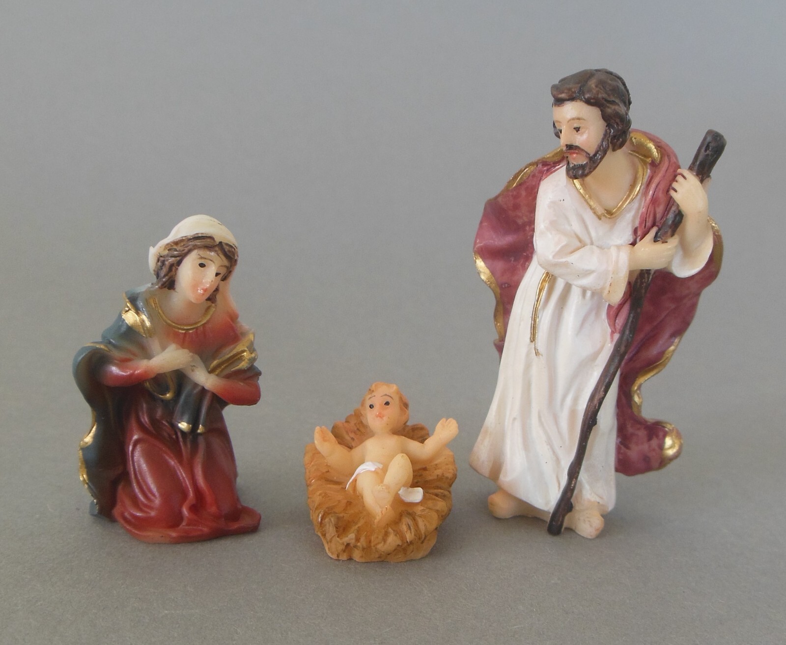 Thumbnail - Heilige Familie Für Krippenfiguren Größe 6 Cm, 3-teilig Polyresin