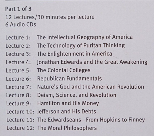 The Great Courses, The American Mind Part One, Philosophy & Intellectual History - Picture 5 of 12