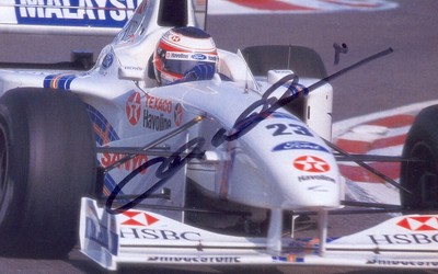 F1 Original Handsigned Autograph Jan Magnussen Team Stewart. 