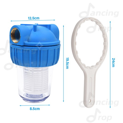 5 Zoll Wasserfilter Trinkwasserfilter Brunnenwasser Gartenpumpe Vorfilter Pool - Bild 7 von 14