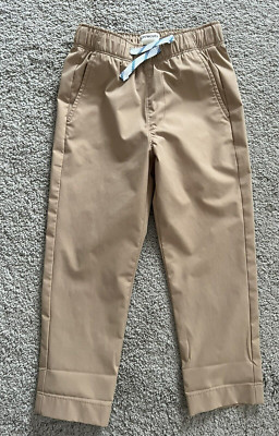Crew Cuts Factory Boys Pull-On Tech Pants Active 5 Khaki Elastic Waist AZ301 New