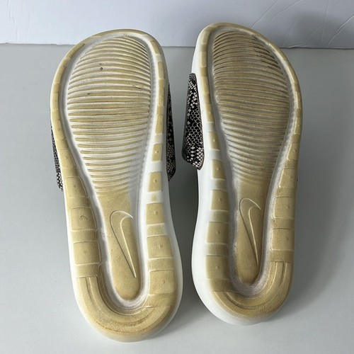 Nike Snake Print Slide / slippers women’s Size 11 White/Black - Picture 6 of 7