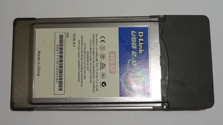 D-Link USB 2.0- 2 Port CARDBUS FOR NOTEBOOK KARTE #WL191 - Bild 2 von 2