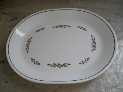 VINTAGE CORELLE CORNING HOLLY DAYS 12'' CHRISTMAS