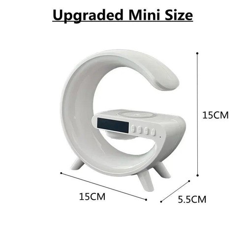 15w Fast Multifunction Wireless Charger Pad Stand Speaker Rgb Night Light Lamp - Photo 6 sur 24