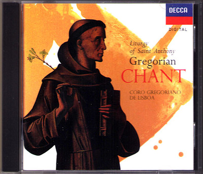 GREGORIAN CHANT Liturgy of Saint Anthony CORO GREGORIANO DI LISBOA Lisbon CD 94