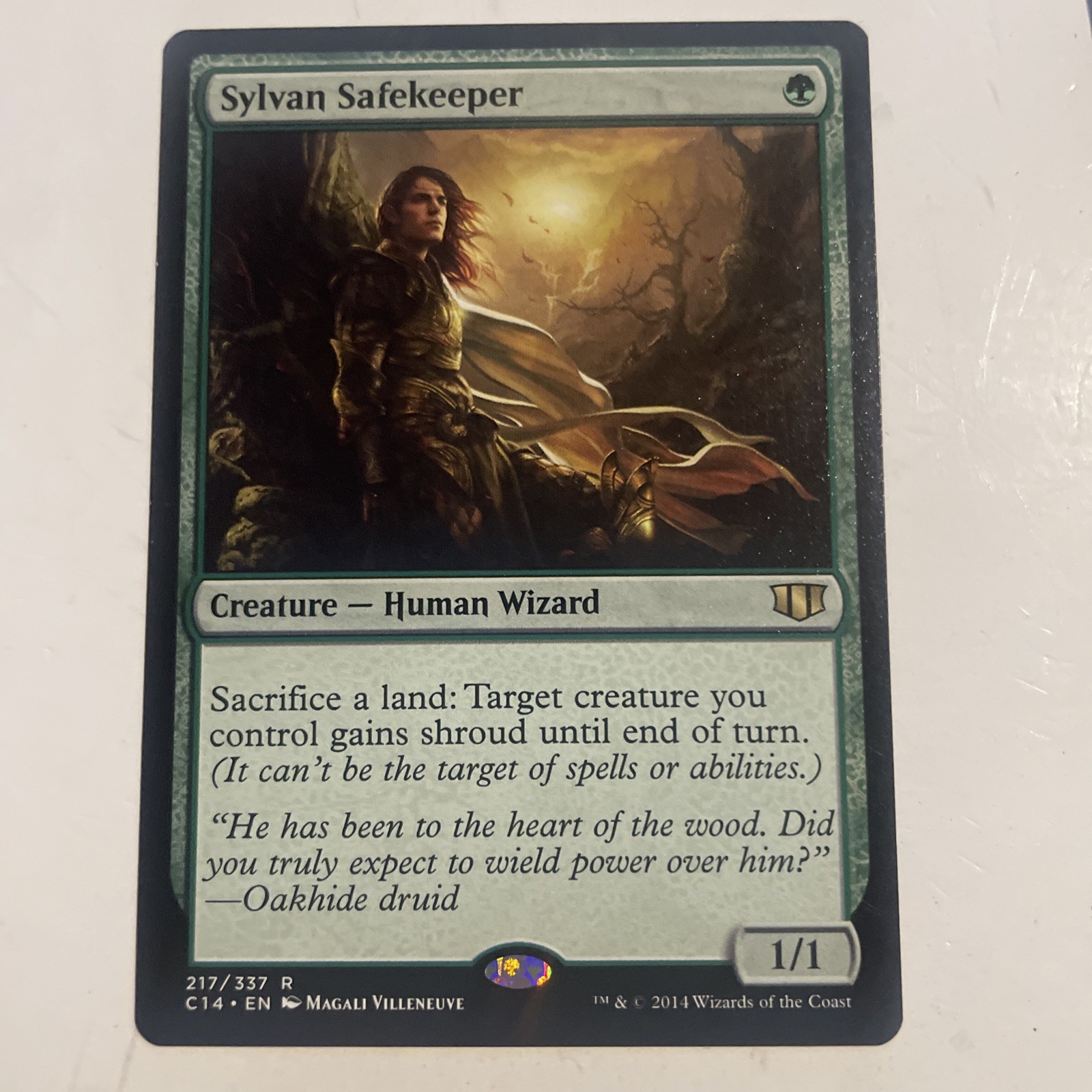 Sylvan Safekeeper Commander 2014 Magic the Gathering Card #217