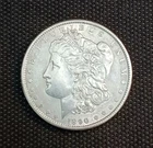 1890 Morgan silver dollar - clean