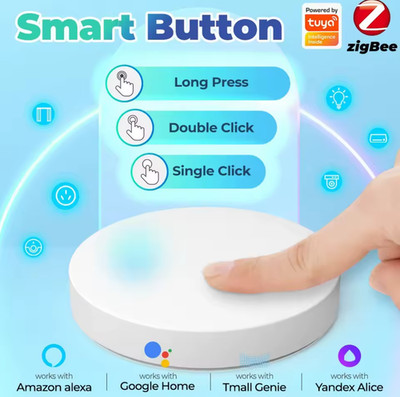 Tuya ZigBee Button Scene Switch Intelligent Linkage Push Button Switch Battery 