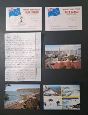 Vintage New Zealand 41-AT-153 Alfa Tango QSL Set 6pc – Ernie Christchurch DX
