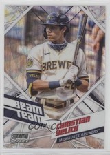 2021 Topps Stadium Club Chrome Beam Team Wave Refractor Christian Yelich 1m8