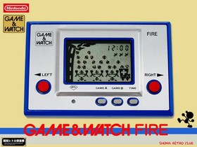 Nintendo Game & Watch Fire Showa Retro Research Lab