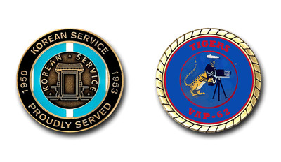 US Navy VAP-62 Tigers Korean Service Challenge Coin