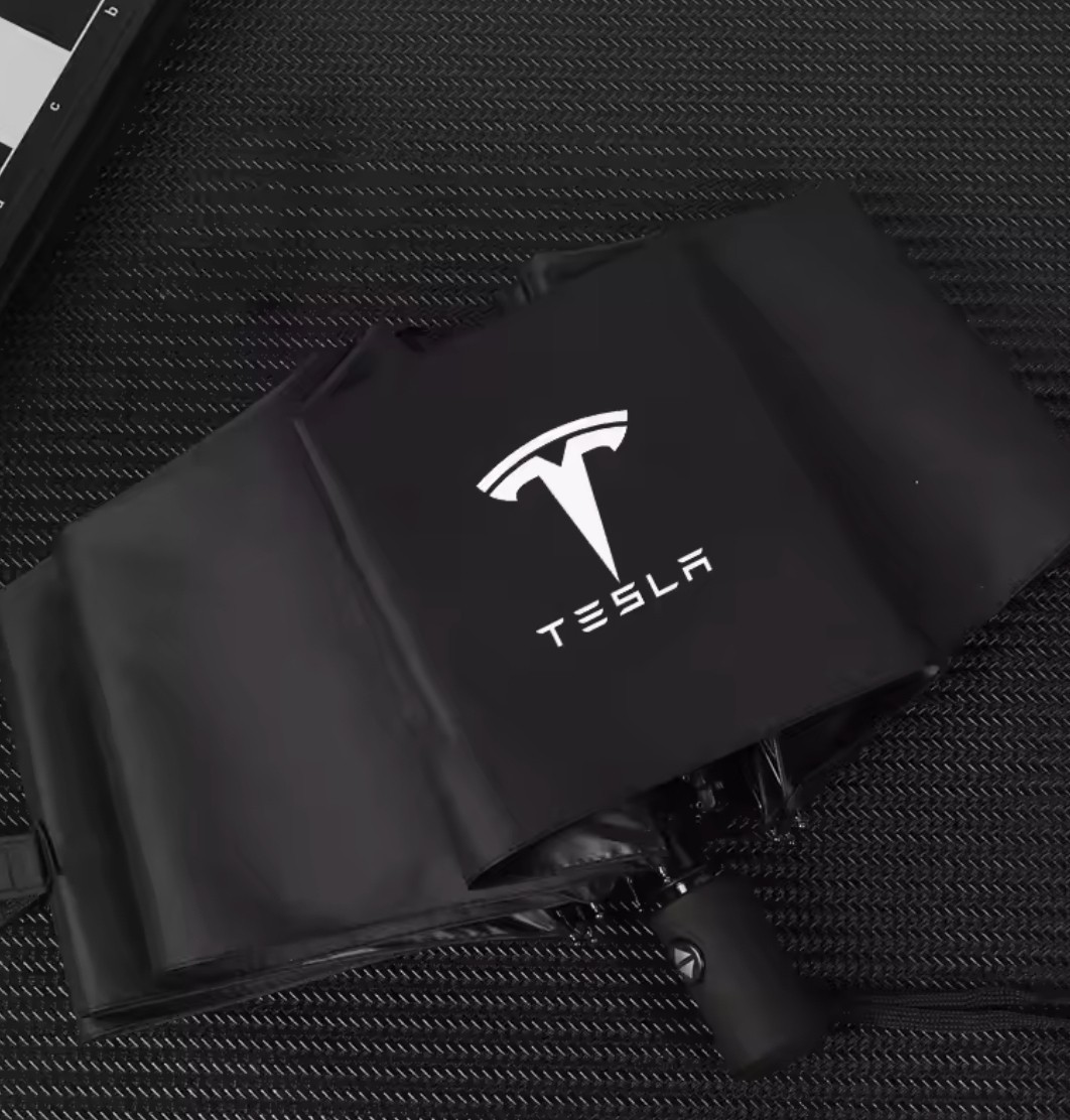 Tesla Car Automatic Folding Umbrella Portable Sunshade