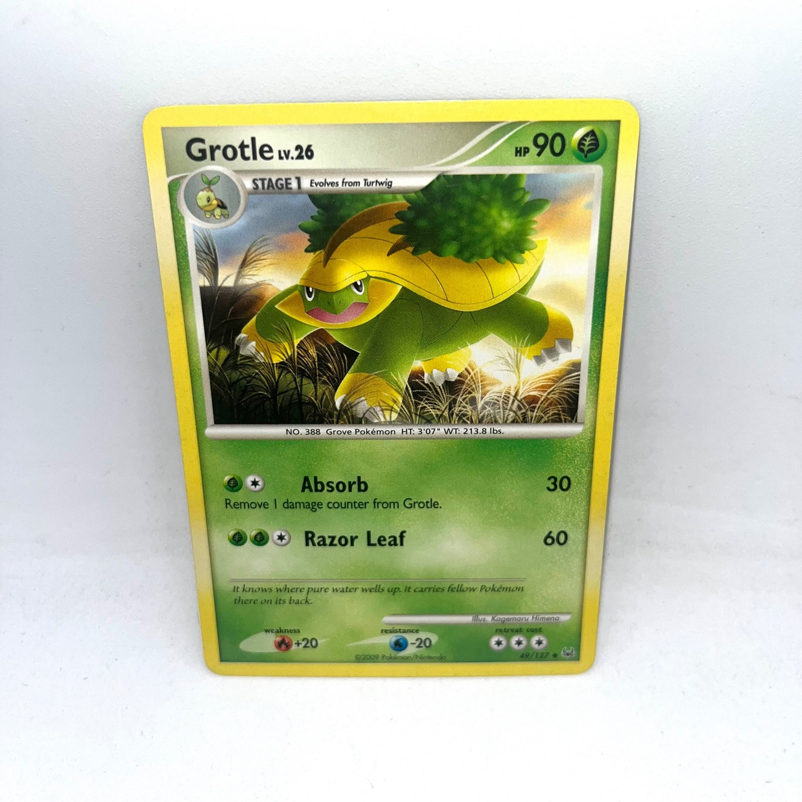 Grotle 49/127 Uncommon Platinum Pokemon Moderately Played