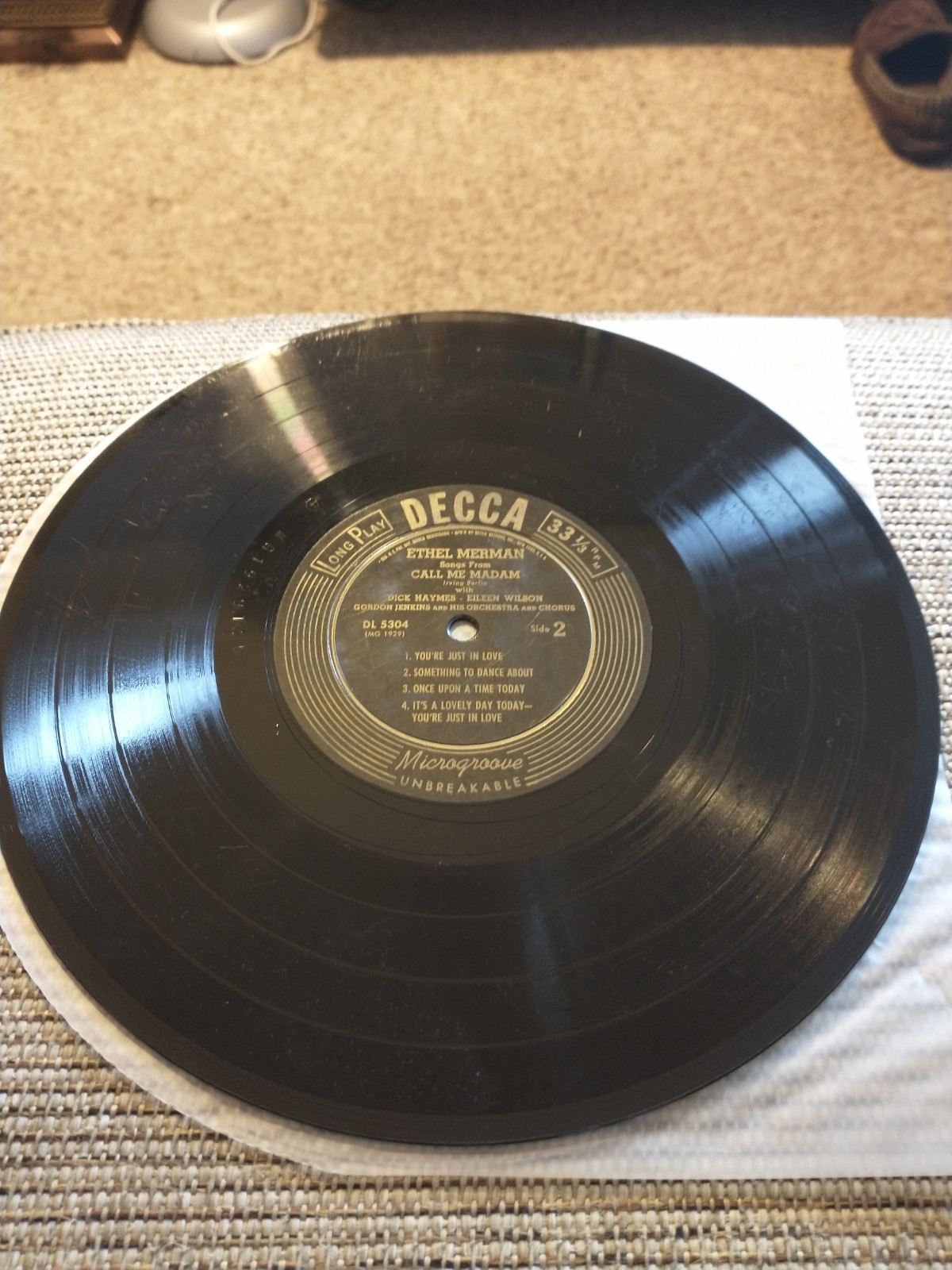 Vintage 1950s 10" Vinyl Four Record Lot. RCA Victor Decca Pontiac Merit Records.