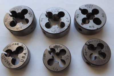 6  ADJUSTABLE METAL DIES Made In The USA - Morse & GTD - HSS See Photos For Size