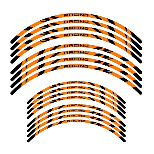 21" 18" A01B Stripe Dirt Bike Wheel Rim Stickers For Honda CRF 450L 19-20 - Imagen 4 de 14