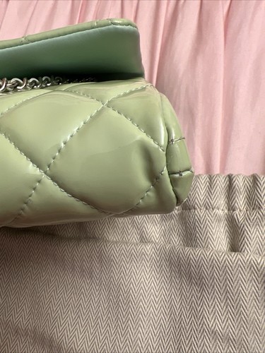 Chanel Patent Mint Leather Classic Bag PHW - Picture 21 of 24