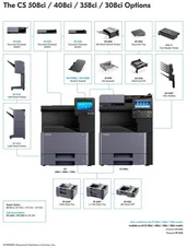 Kyocera TaskALFA TA408ci Multifunction Color Laser Printer