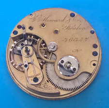18 SIZE N SIZE  E. HOWARD SERIES IV POCKET WATCH MOVEMENT PARTS