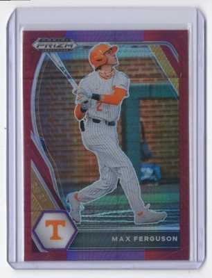 2021 Panini Prizm Draft Picks Red Purple Hyper Max Ferguson Tennessee Volunteers