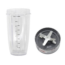 32oz Cup and Extractor Blade Fit NutriBullet 600W 900W NB-101B NB-101S NB-201 US