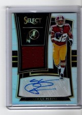 2017 Panini Select - Rookie Signature Mem Samaje Perine #RM-SP Silver Prizm /199