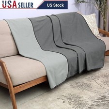 Waterproof Couples Blanket Leakproof Stain Resistant Reversible Bed Cover Pets