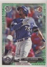 2017 Topps Holiday Bowman Green Holiday Sweater 61/99 Lewis Brinson #TH-LB 0r4