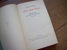 Stefan Zweig ZEIT UND WELT Gesammelte Aufsät...