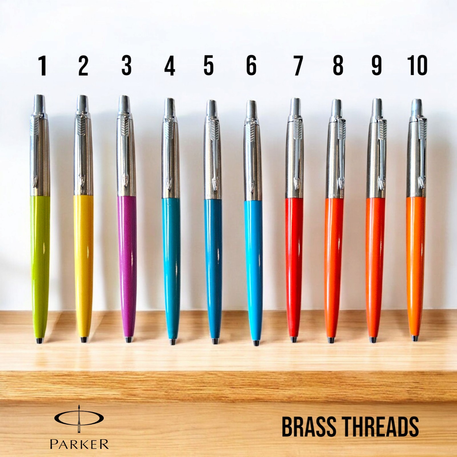 Vintage Parker Jotter Brass Threads