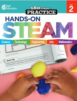 180 Days: Hands-On STEAM: Grade 2 (180 Days of Practice) Buch Shell Education