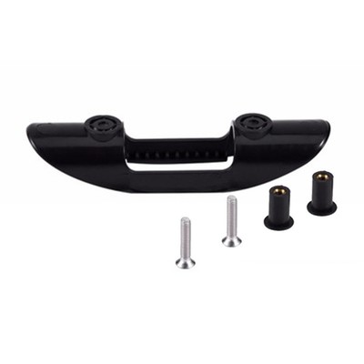Paddelcliphalter Schwarz mit Schrauben Paddelcliphalter Schrauben Gummimuttern