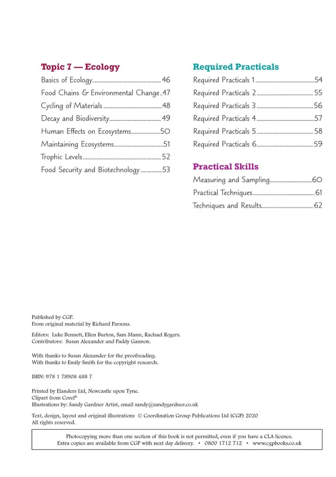 GCSE Biology AQA Knowledge Organiser & Retriever Bundle - Image 3 of 4