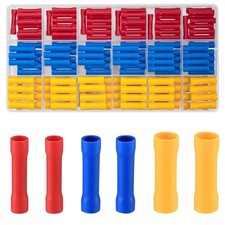 150 Pcs Butt Connectors Kit, Insulated Crimp Wire Terminals for Automotive Wires
