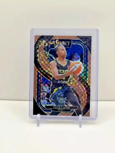 2025 Panini Select WNBA #174 Aziaha James Bronze Checker Prizm Rookie 49/49