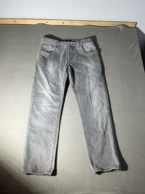 Doriani Jeans 32x26 Grey Since 1972 Denim Five Pocket Button Fly Made In Italy