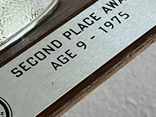 VTG 1975 NFL Ford Punt Pass Kick Trophy Age 9 PP&K 2nd Place Silver FOOTBALL - Picture 7 of 19