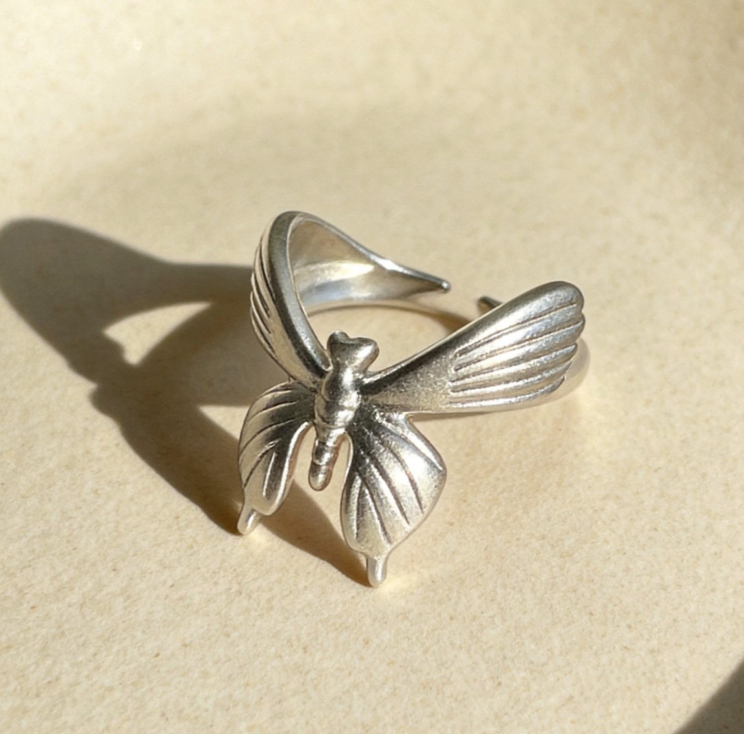 925 Sterling Silver Butterfly Ring