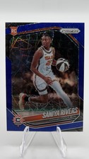 2025 Panini Prizm WNBA - Saniya Rivers #131 Blue Velocity Prizm (RC)
