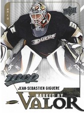 2008-09 Upper Deck MVP - Marked by Valor Jean-Sebastien Giguere #MV5 Anaheim Duc