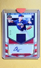 ERIC BECKER 2025 PANINI STARS STRIPES AUTOGRAPH WORN PATCH /10 PROSPECT AUTO