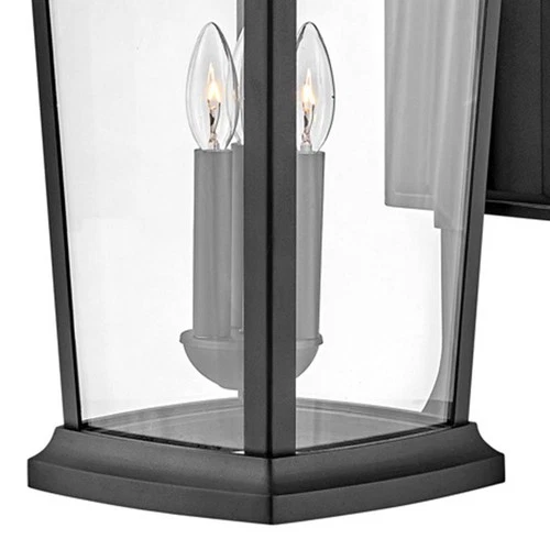 Hinkley Bromley 30"H Museum Black 3-Light Outdoor Wall Light - Picture 7 of 10