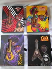 Prince Van Halen Ozzy Hendrix Guitar Pick Copper Coin Set 4 Rock Legends